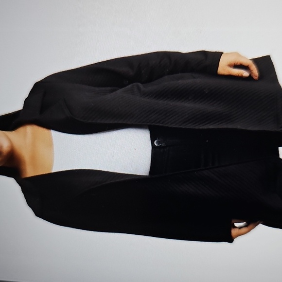 NWT Steve Madden Ottoman Knit Tie Waist Trench Coat Black XL - Picture 3 of 16